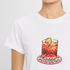 Damson Madder Negroni Organic Cotton Graphic T-Shirt